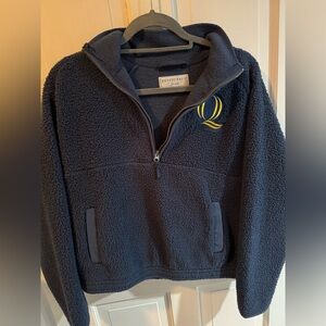 quinnipiac fluffy half zip